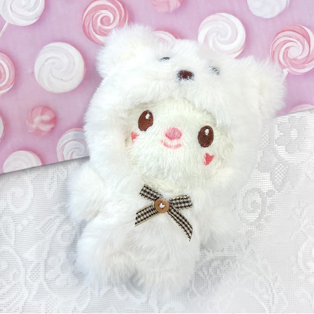 Detalle de g.triger ジートリガー ぬいぐるみ用くま着ぐるみ 白・もこもこ・10cm前後対応