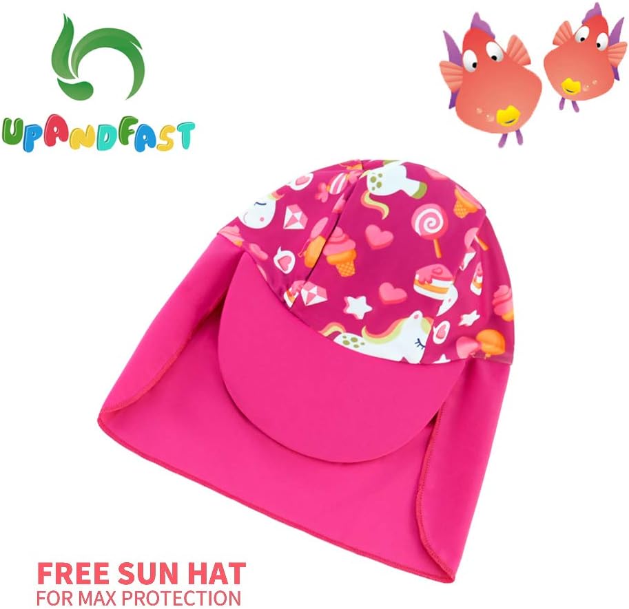 Thumbnail 6 de upandfast Baby Girl One Piece Swimwear with Sun Hat – UPF 50+ Protection