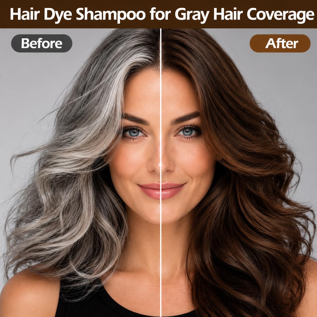 Detalle 2 de Haarfärbeshampoo Braun 3-in-1 Shine Braun 500 ml