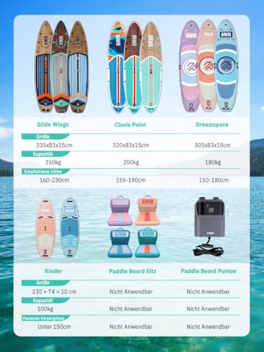 Thumbnail 8 de Niphean Stand Up Paddling Board mit Sitz – Stabil, vielseitig und für Anfänger geeignet
