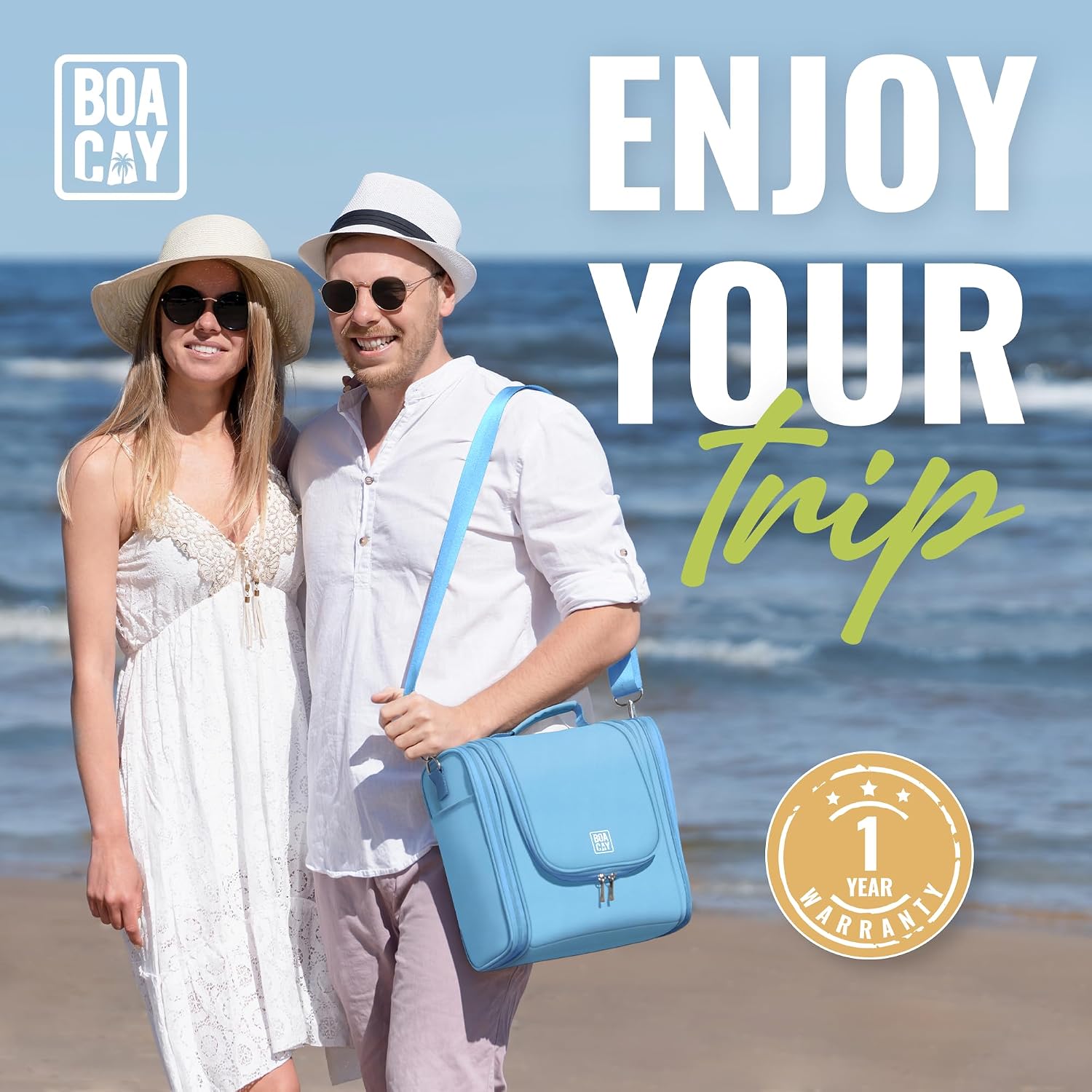 Thumbnail 1 de BOACAY Extra Large Hanging Travel Toiletry Bag