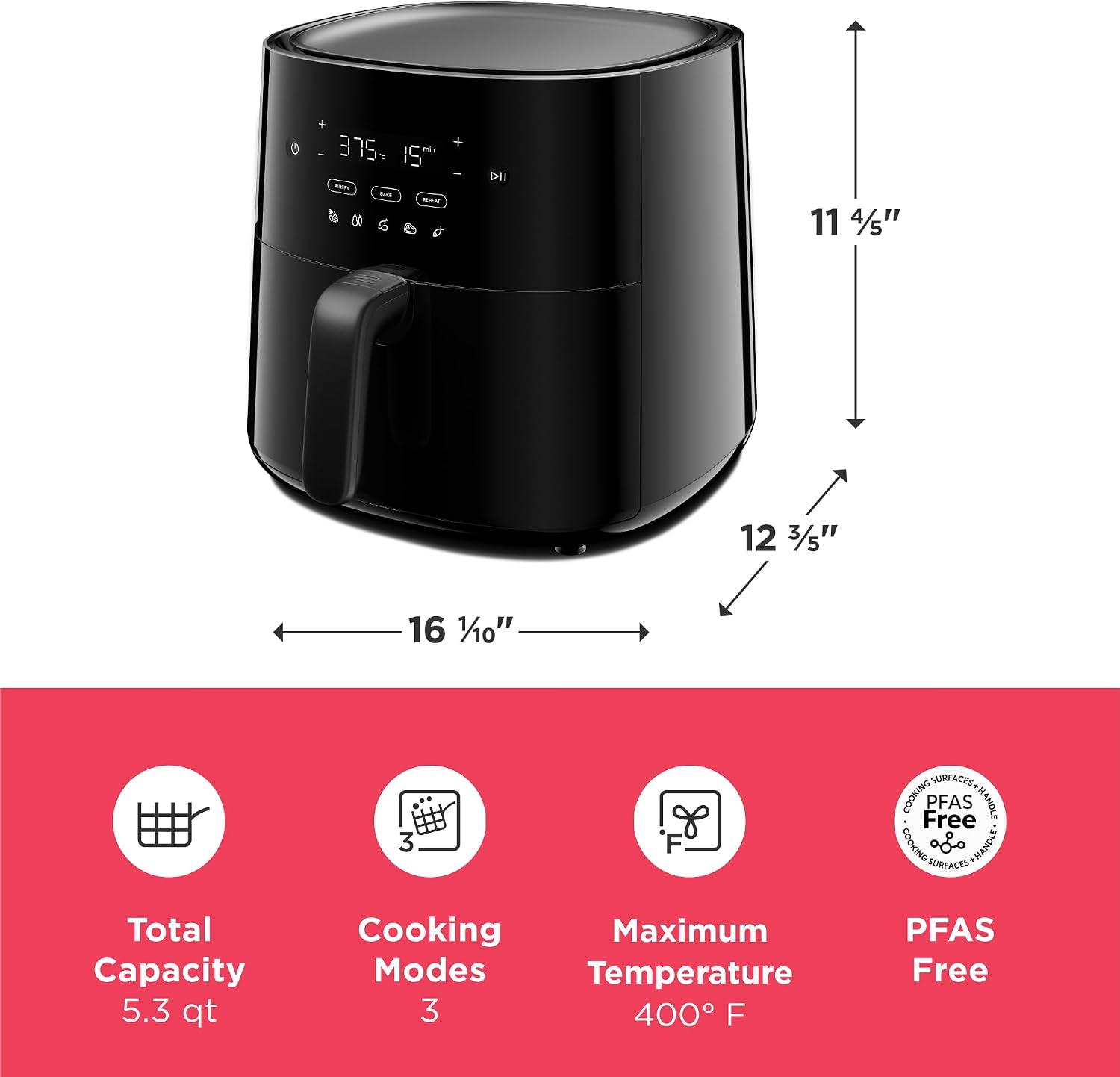 Thumbnail 2 de Frigidaire Air Fryer, 5.3-quart capacity
