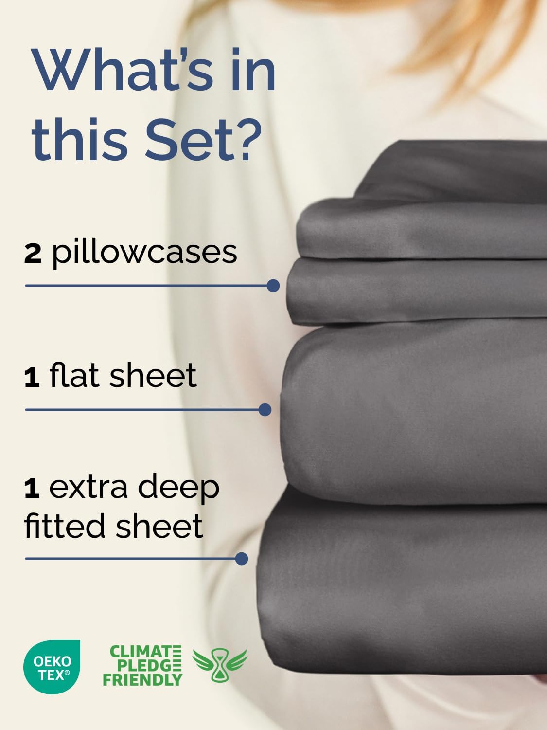 Thumbnail 1 de Extra Deep Pocket Queen Sheet Set