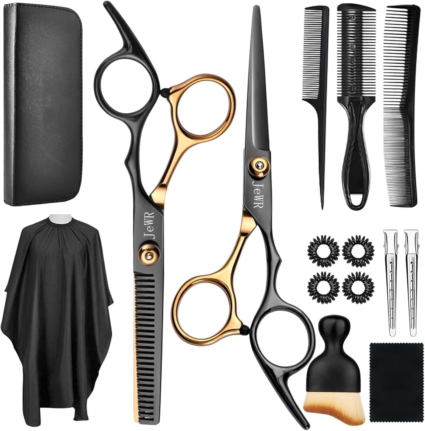 Detalle de Hairdressing Scissors Set: Thinning Kit 15 Pcs ✂