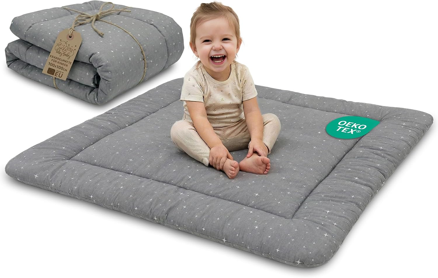 Detalle de Krabbeldecke für Baby, faltbar und waschbar