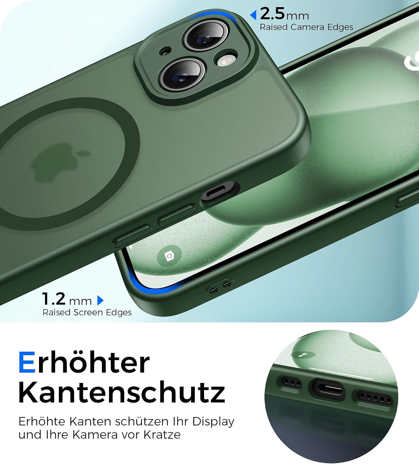 Detalle 2 de Natiiozie Cover Magnetica iPhone 15 6.1"