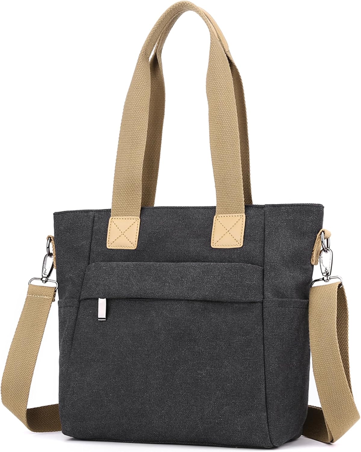 Detalle de zhongningyifeng Canvas Tote Bag for Women: A Practical Small Handbag for Everyday Use