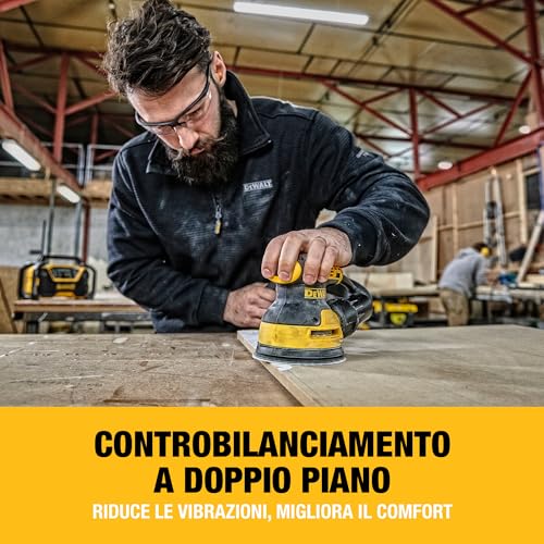 Detalle de DEWALT Levigatrice rotorbitale 126 mm DWE6423-QS: potenza affidabile e controllo preciso