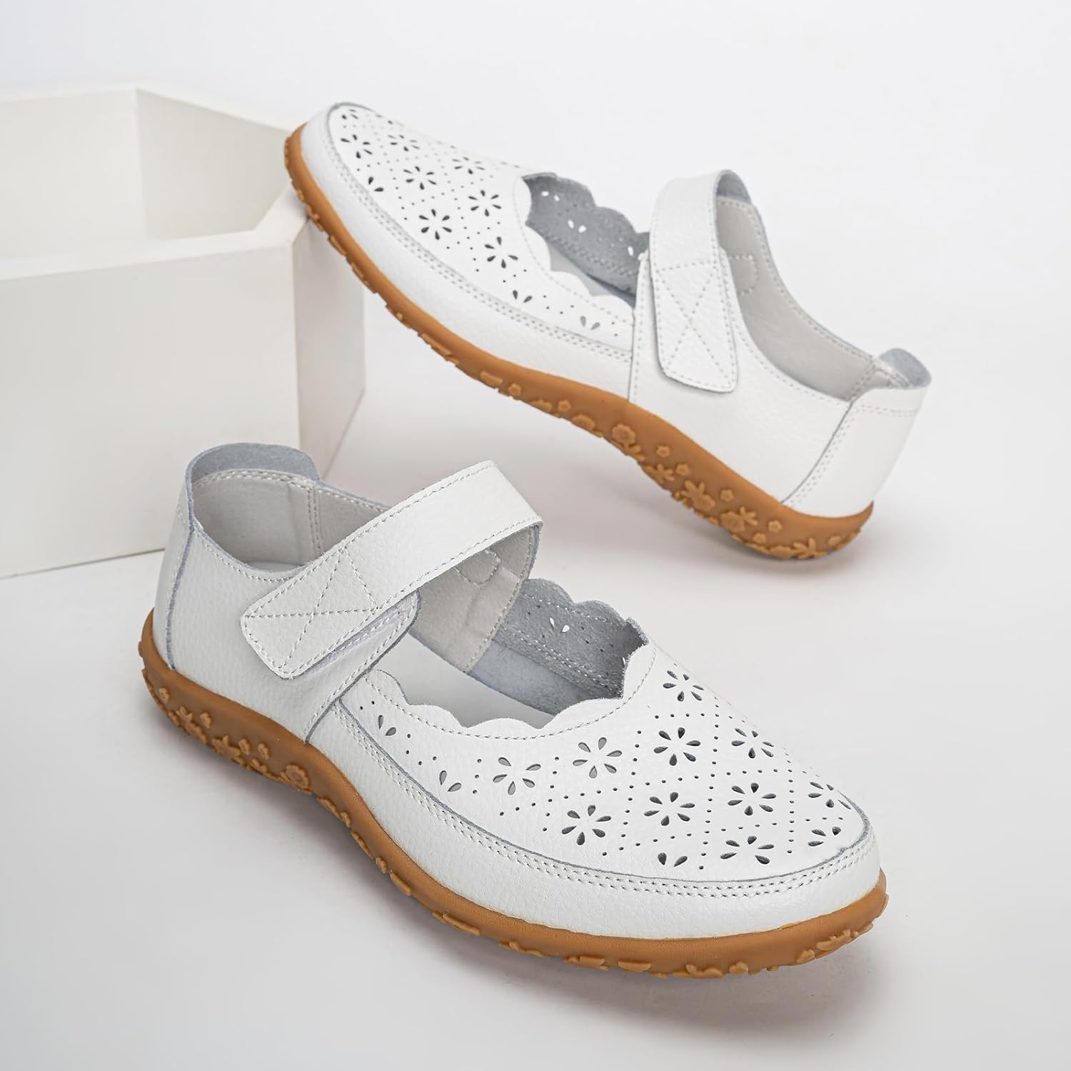Thumbnail 3 de Rusffes Women's Leather Mary Janes: Comfortable Casual Office Shoes