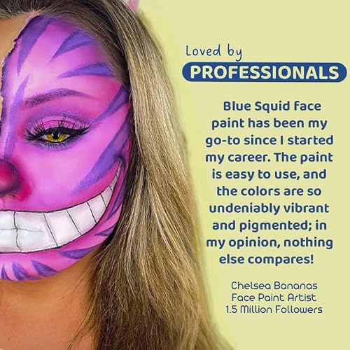 Detalle 2 de Blue Squid PRO Schminke Face Paint Metallic Blau 30 g