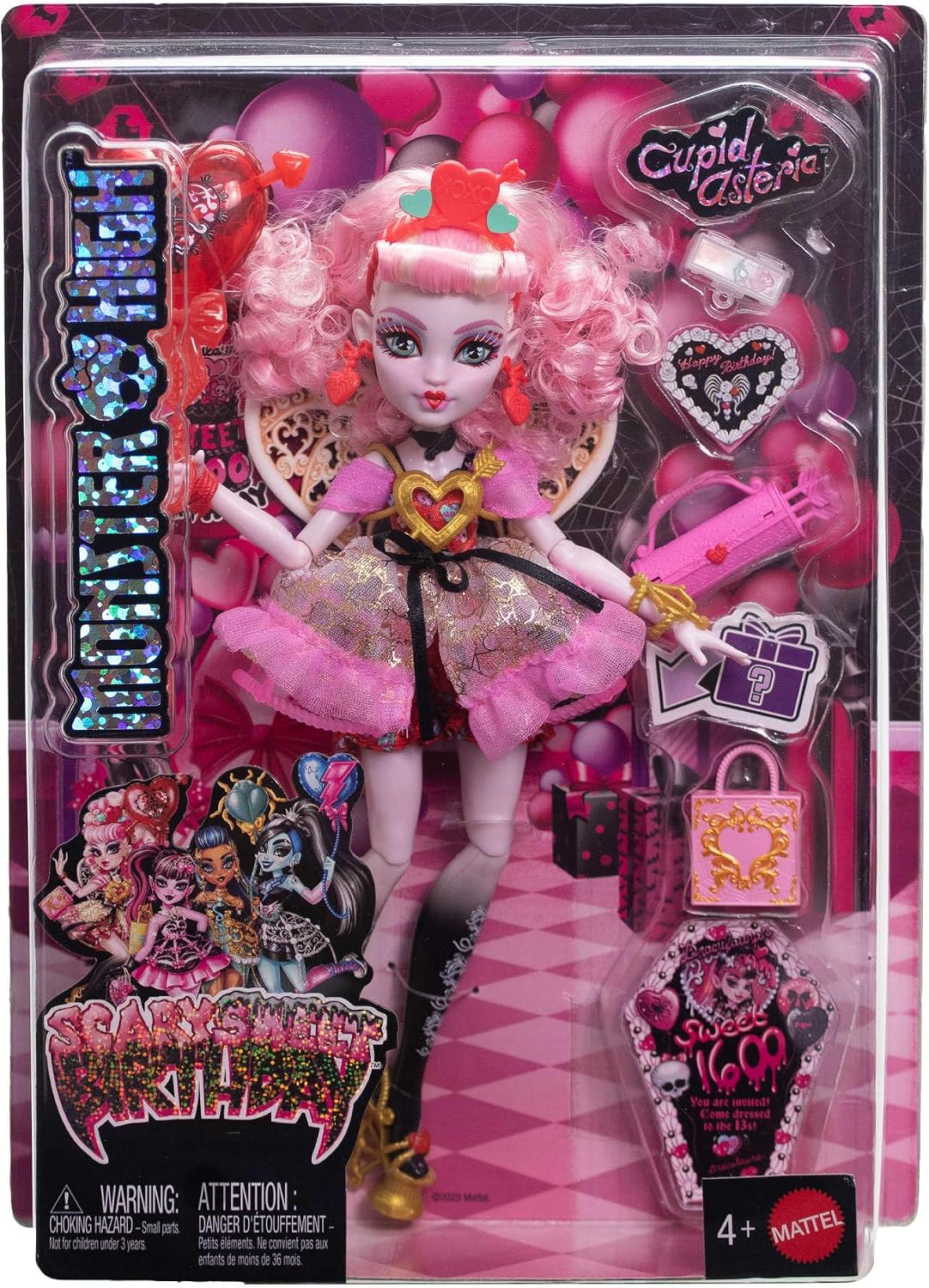 Thumbnail 6 de Monster High Cupid Asteria bambola 4+ 🎀