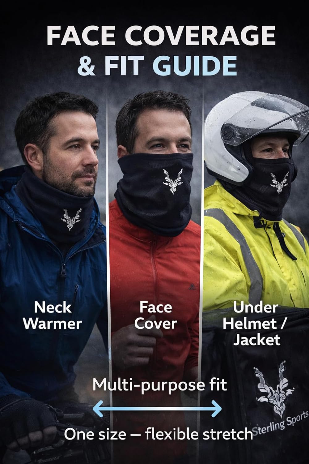 Detalle de Sterling Sports Windproof Neck Warmer 1-pack