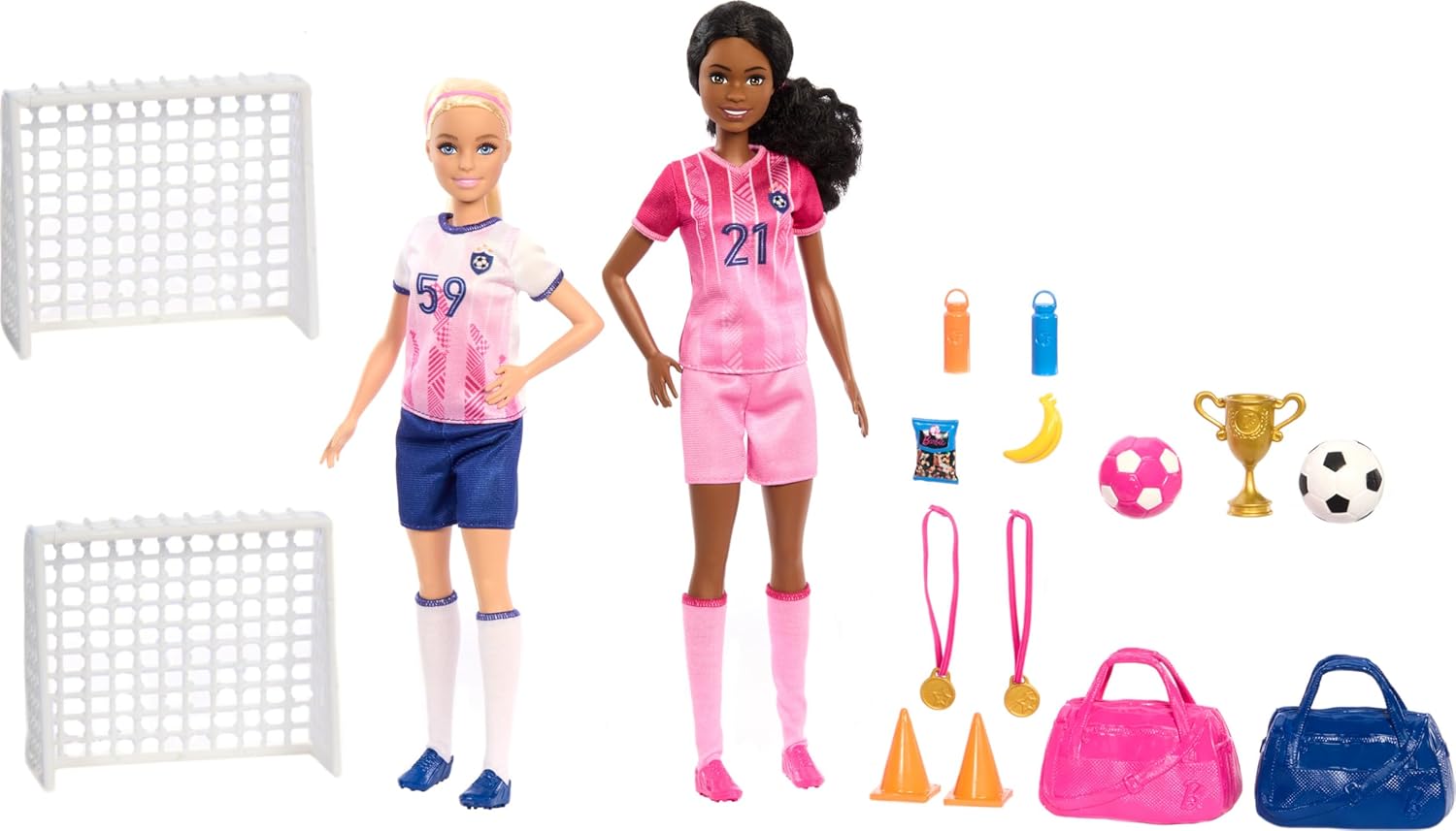 Thumbnail 1 de Barbie Footballeuses 2 poupées et 15 accessoires
