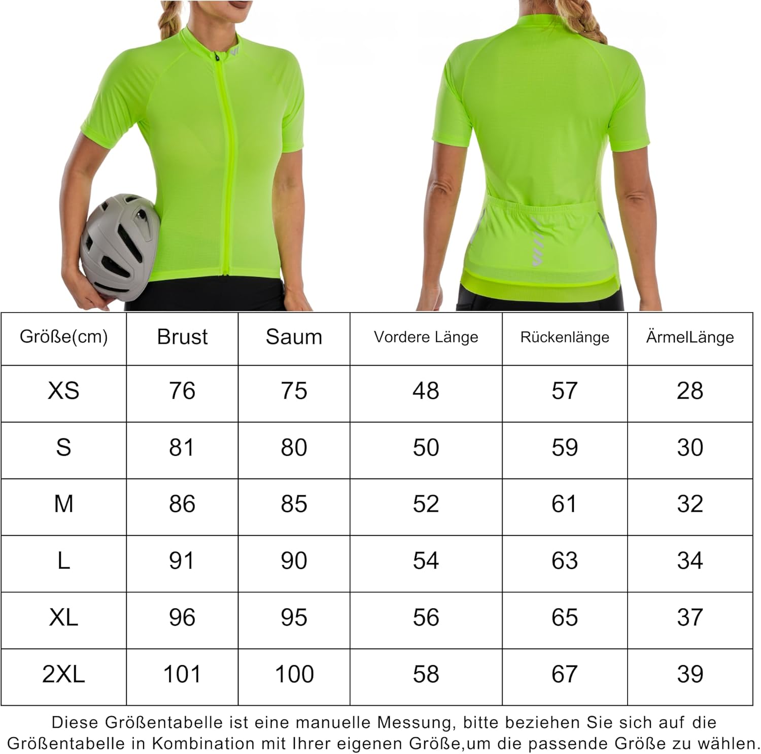 Thumbnail 6 de Lo.gas Damen-Radtrikot Kurzarm – atmungsaktives Trikot mit 3 Taschen und Silikonbund