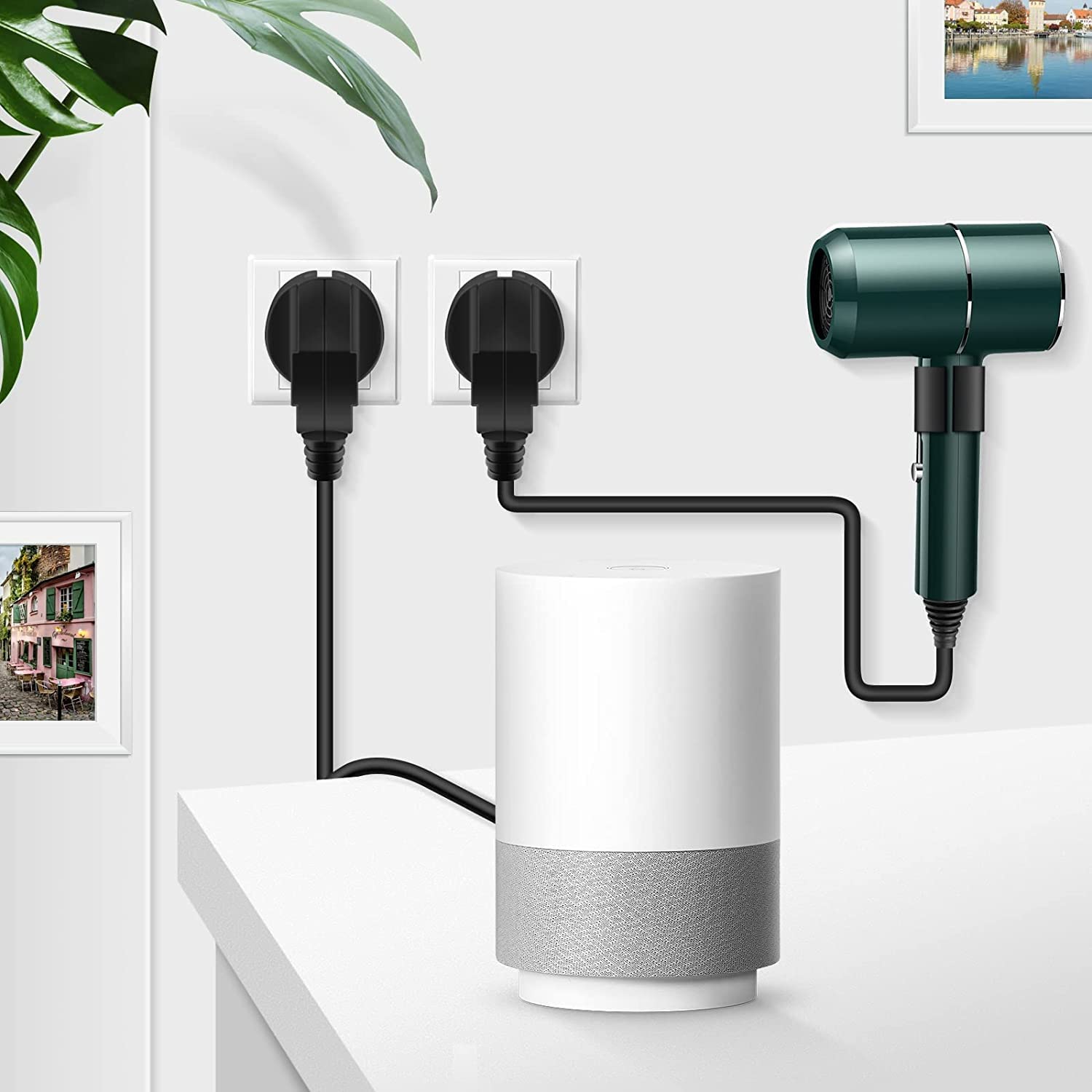 Detalle 2 de PABANCE Schuko-vinkelkontakt, 2-pack, 250 V/16 A för kabel