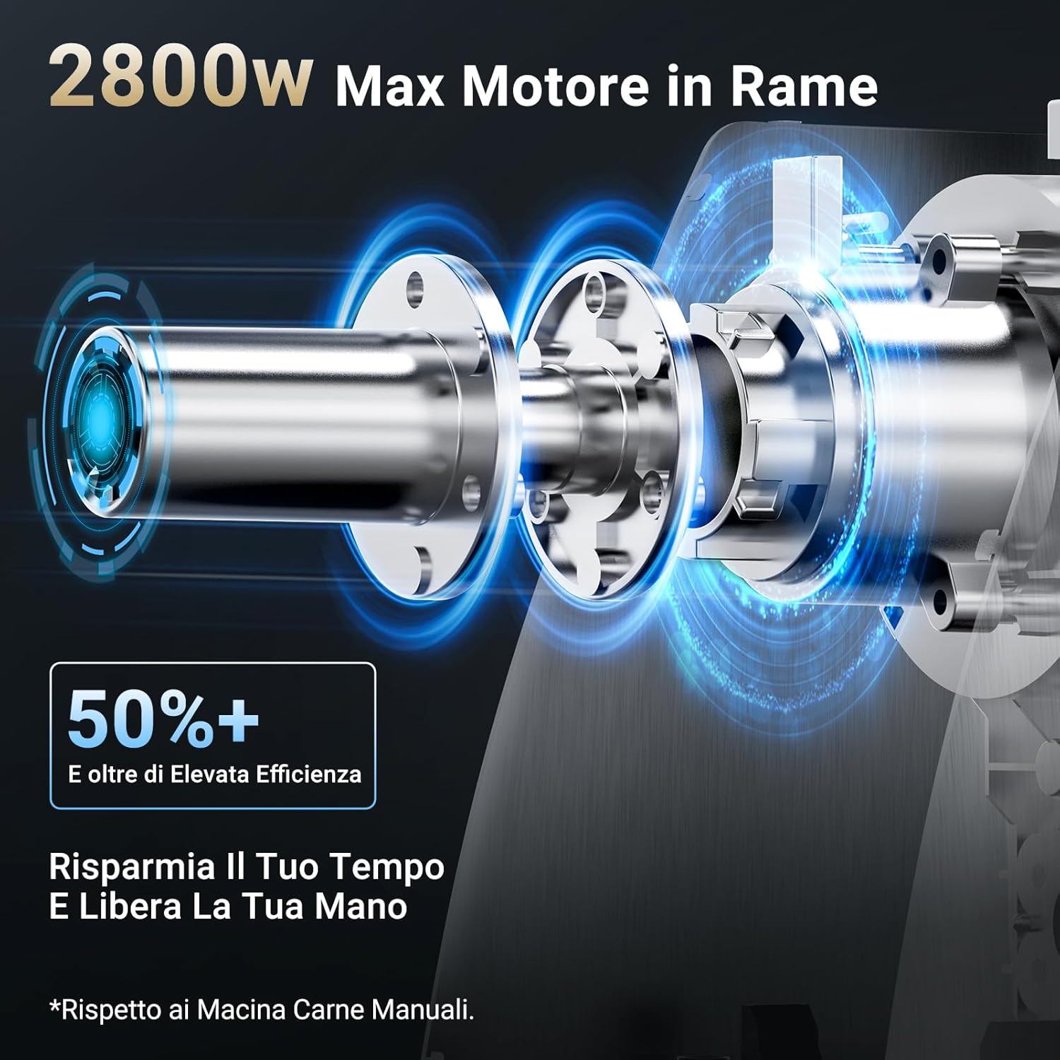 Thumbnail 6 de AAOBOSI Tritacarne elettrico 3-IN-1 con 2 lame, insaccatrice e kit Kubbe