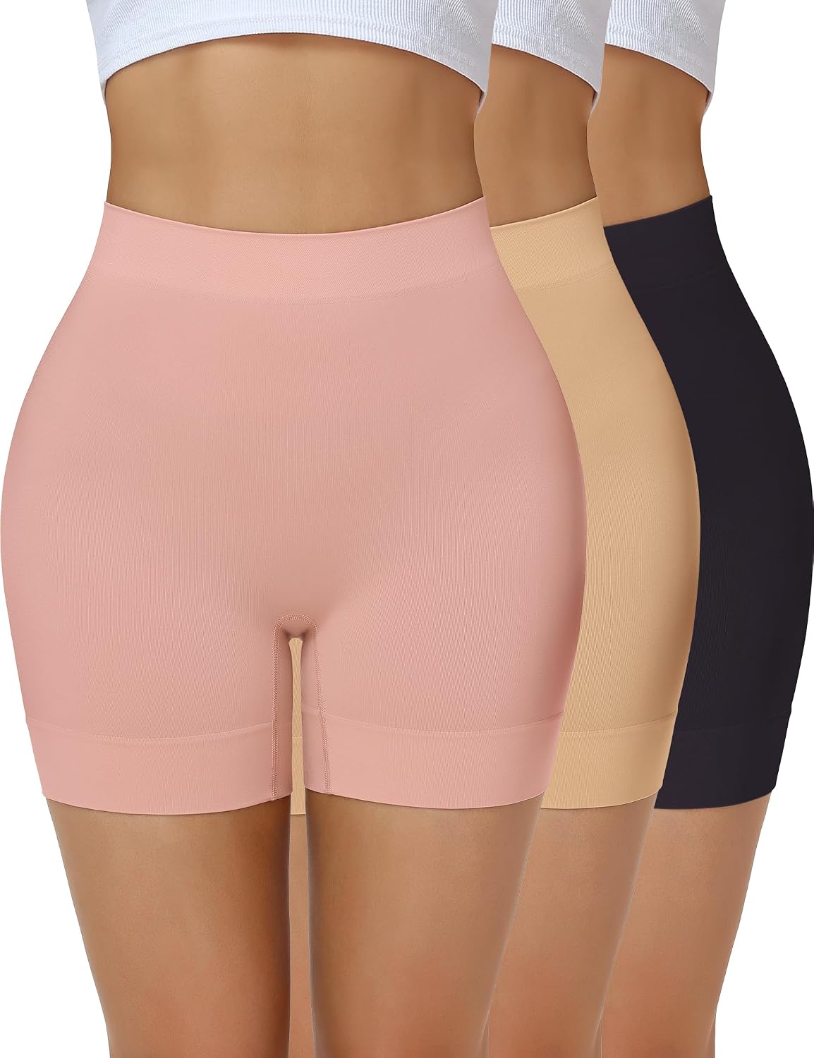 Detalle de Niceuare Seamless Slip Shorts for Women, Anti-Chafing Boyshorts