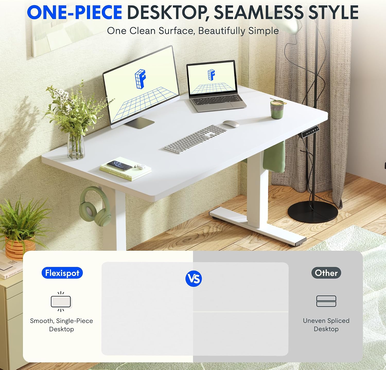Thumbnail 3 de FLEXISPOT EG1 160×80cm höhenverstellbarer Schreibtisch