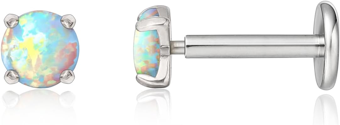 Detalle de Limerencia 18G Titan Tragus Piercing Labret Stecker