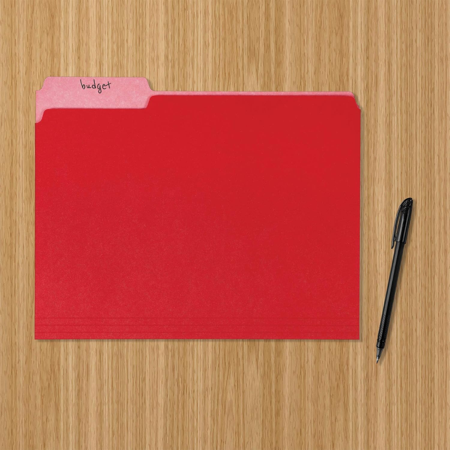 Thumbnail 4 de Amazon Basics File Folders for Organization, Red, 36-Pack (Letter Size, 1/3 Cut Tab)