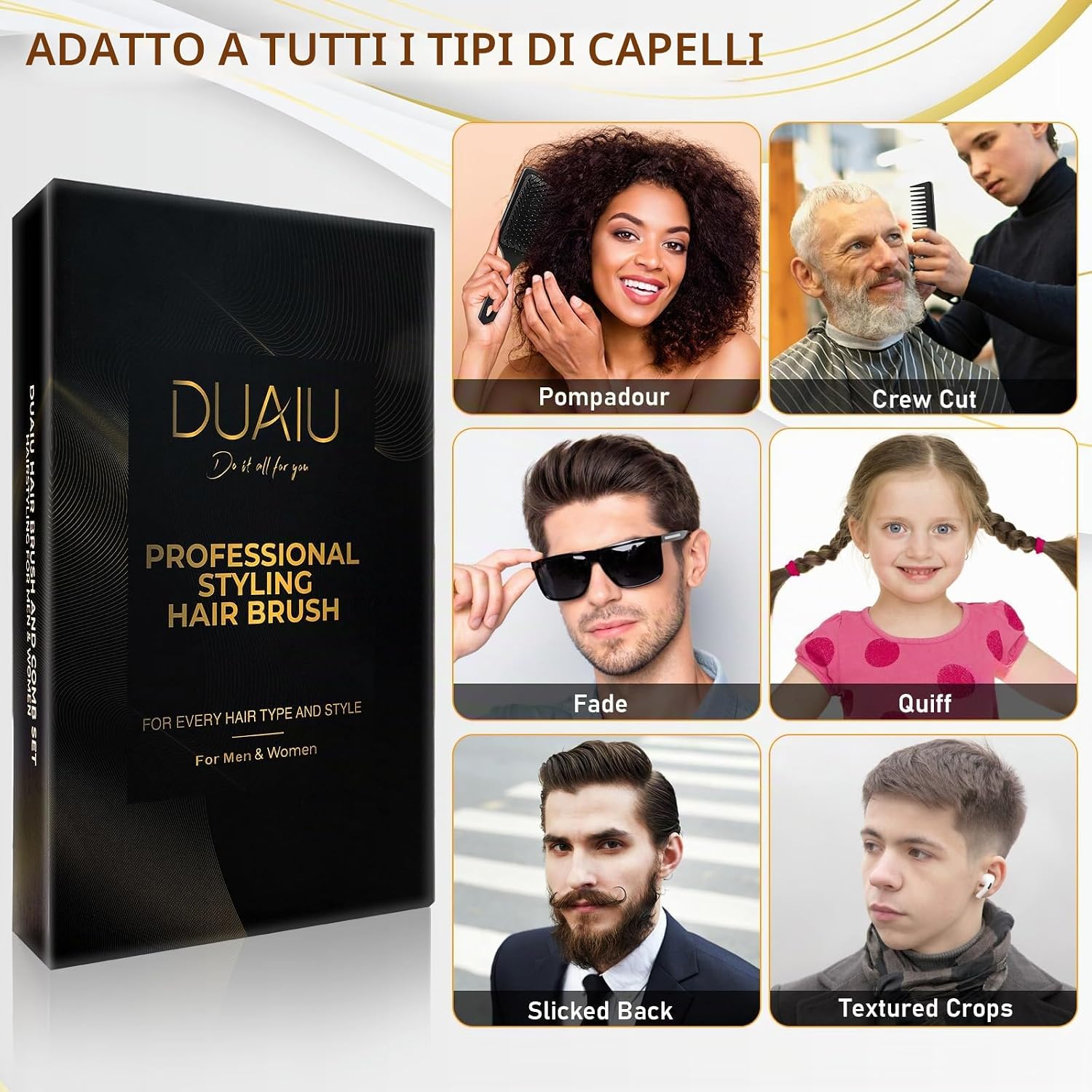 Thumbnail 5 de DUAIU 5 pezzi Pettine per capelli