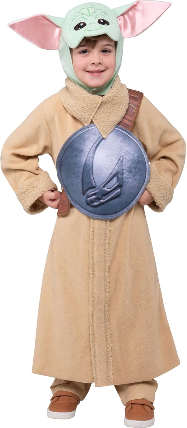 Detalle de STAR WARS Grogu Toddler Halloween Costume, Fabric Robe and Headpiece, 3T-4T