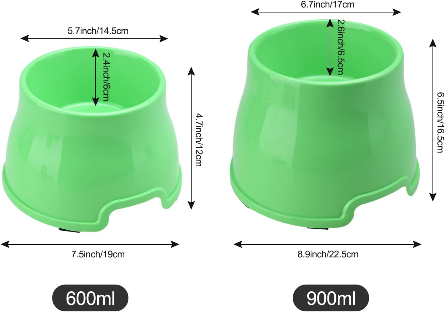 Detalle 2 de TOWEAR Long Ears Dog Bowl L, Green