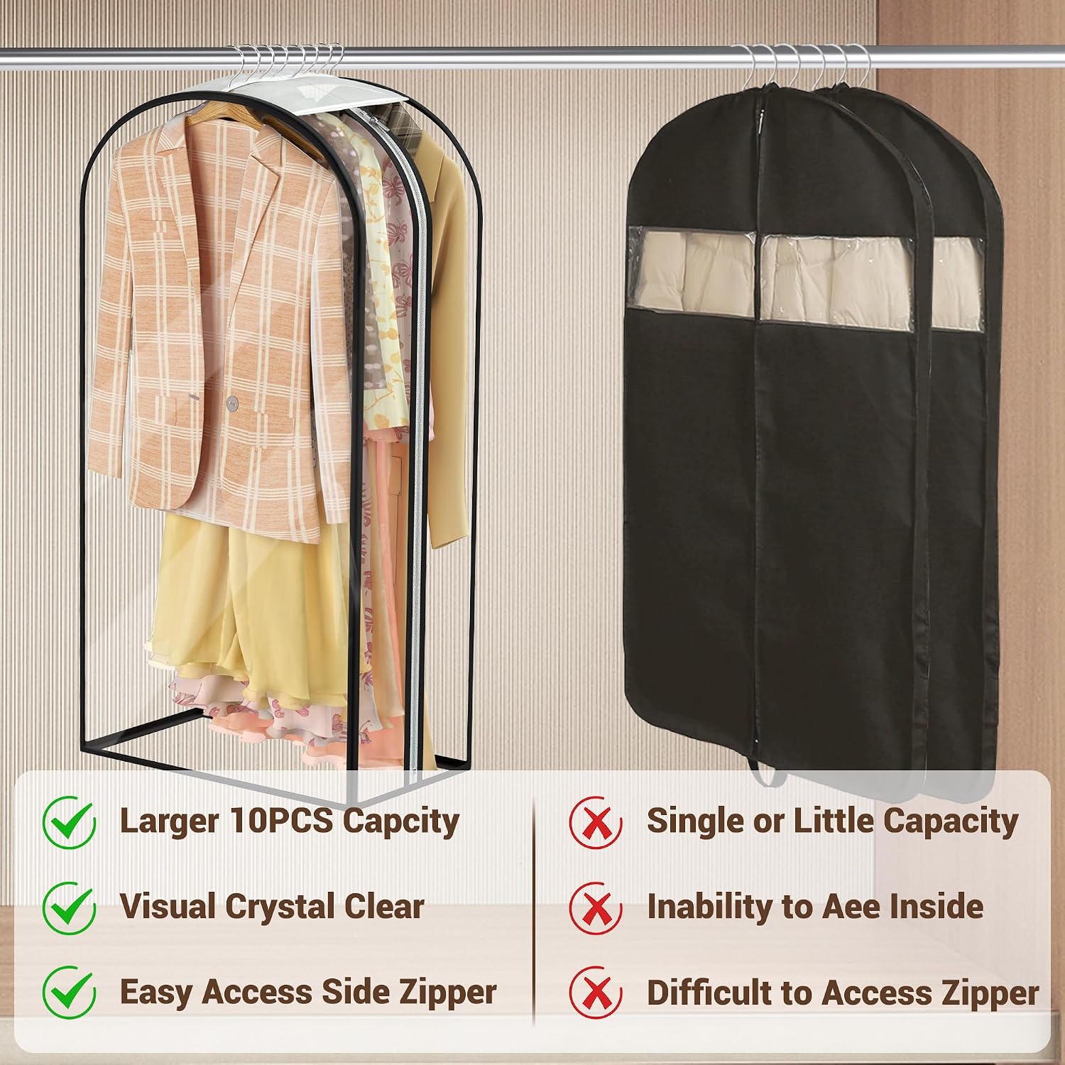 Thumbnail 6 de Hanging Garment Bags, 40-Inch