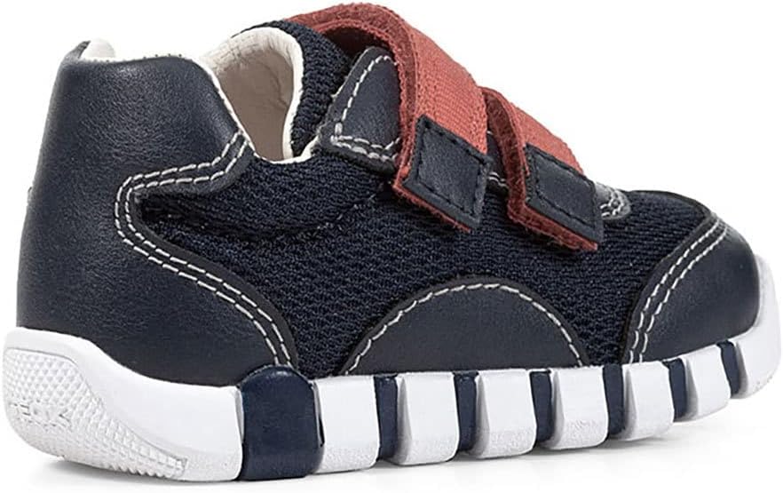 Detalle 2 de Geox Baby Boy's B Iupidoo C Sneaker – Kleinkinders Sneaker aus Synthetik und Vollnarbenleder