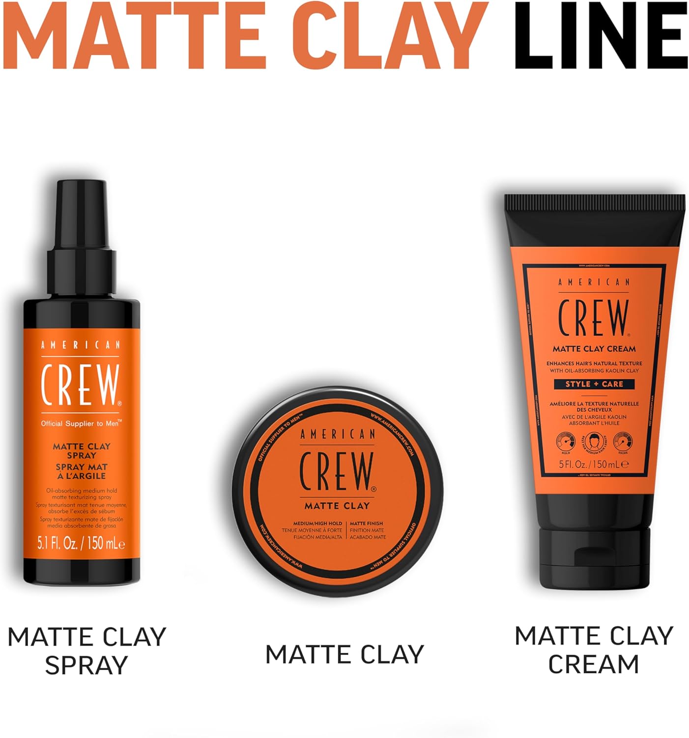 Thumbnail 1 de American Crew Matte Clay Cream styling ibrido