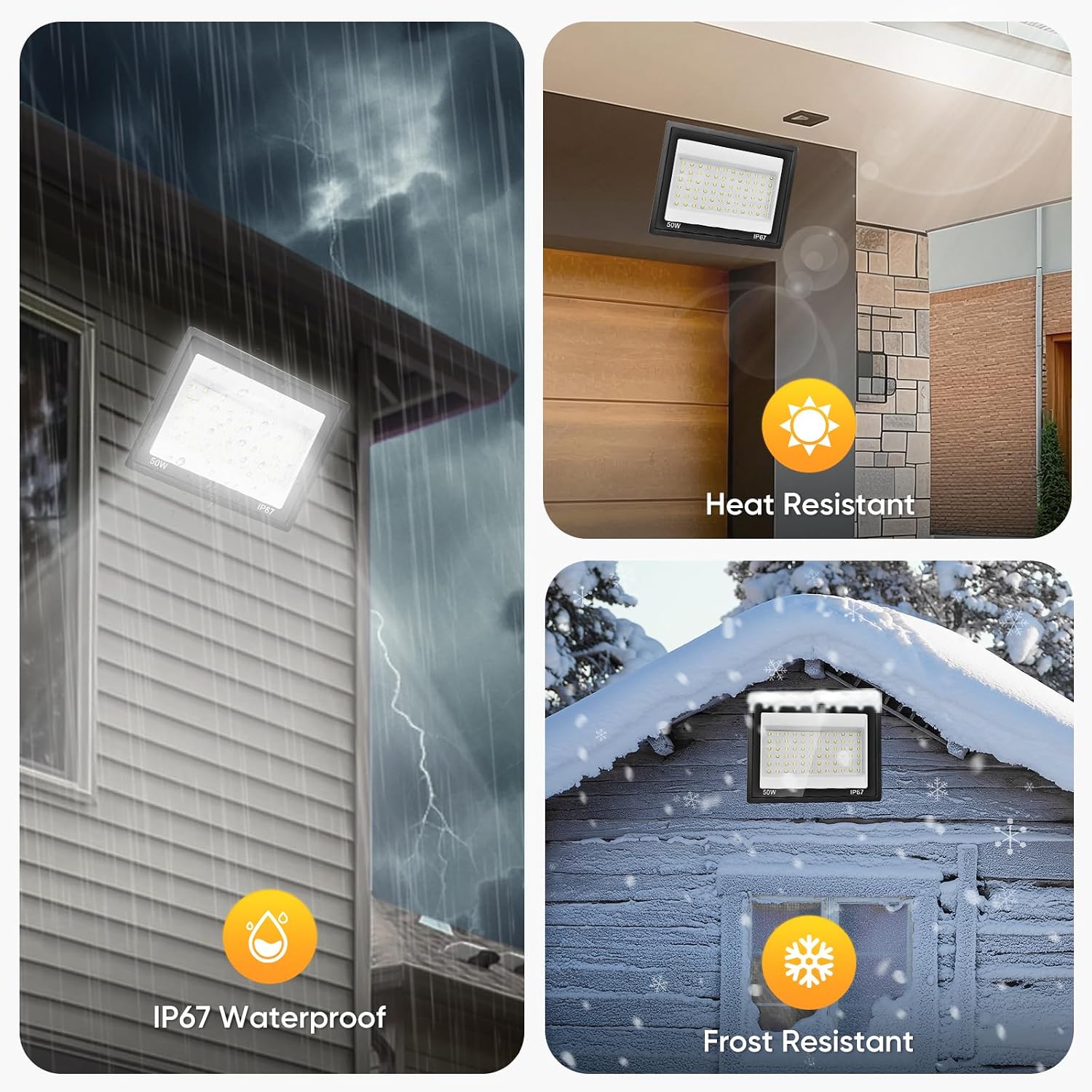 Thumbnail 2 de Plazique M60-50W LED Outdoor Spotlight, 5,000 lm, 7,000 K, IP67