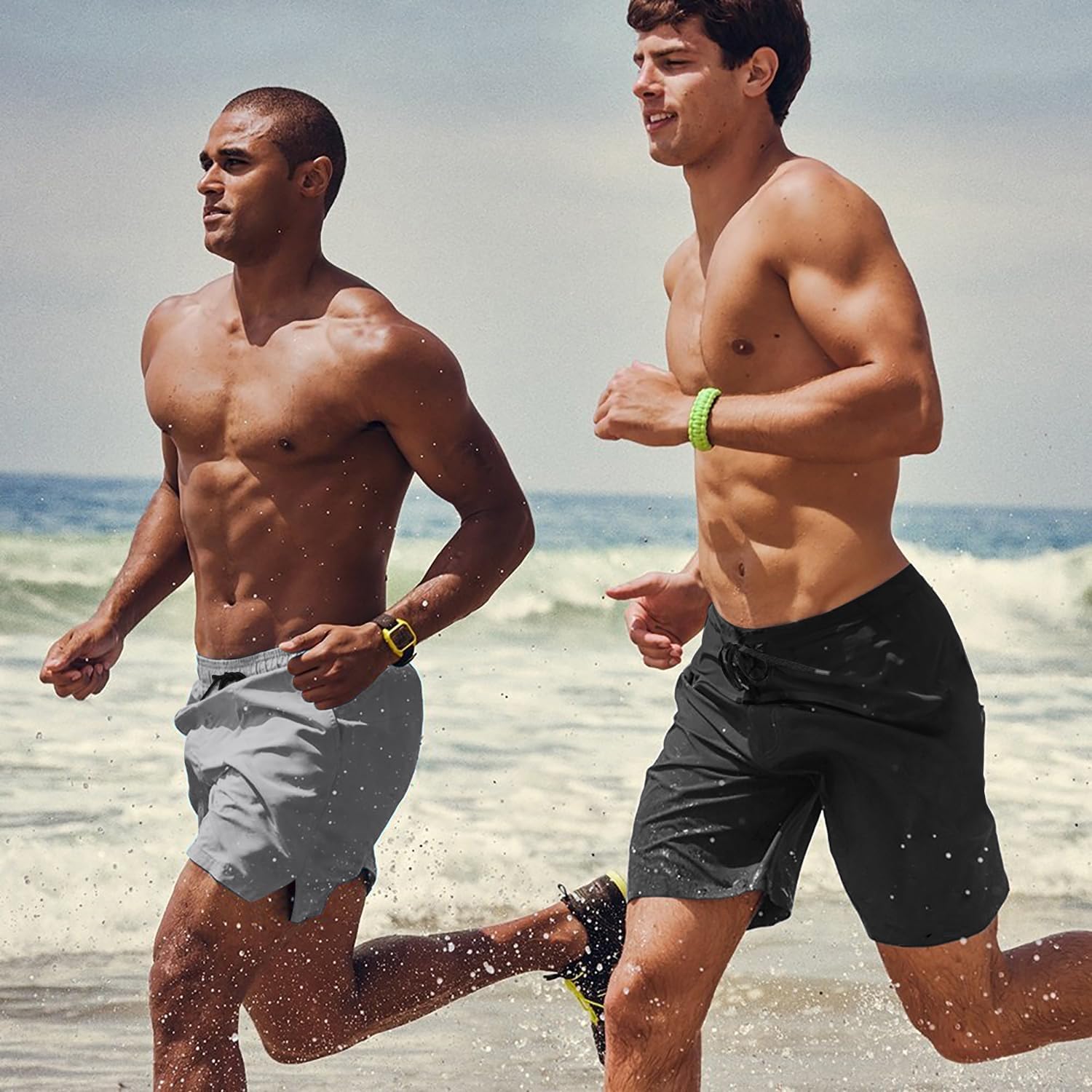 Detalle de COOFANDY Men's Quick Dry Swim Trunks: Lightweight, Flexible Board Shorts for Water Sports