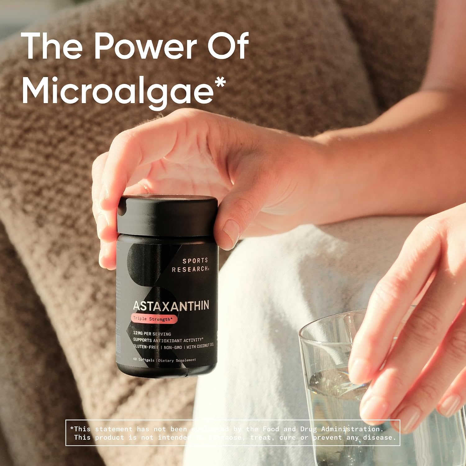 Detalle 2 de Sports Research FG221 Icelandic Astaxanthin 12 mg Softgels with Coconut Oil