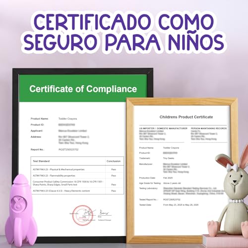 Thumbnail 8 de TinyGeeks 12 Crayons Bebe 3 ans ⚙️