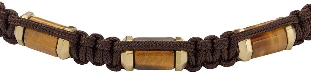 Thumbnail 3 de Fossil Herren-Edelstahl-Perlenarmband mit Schieberverschluss