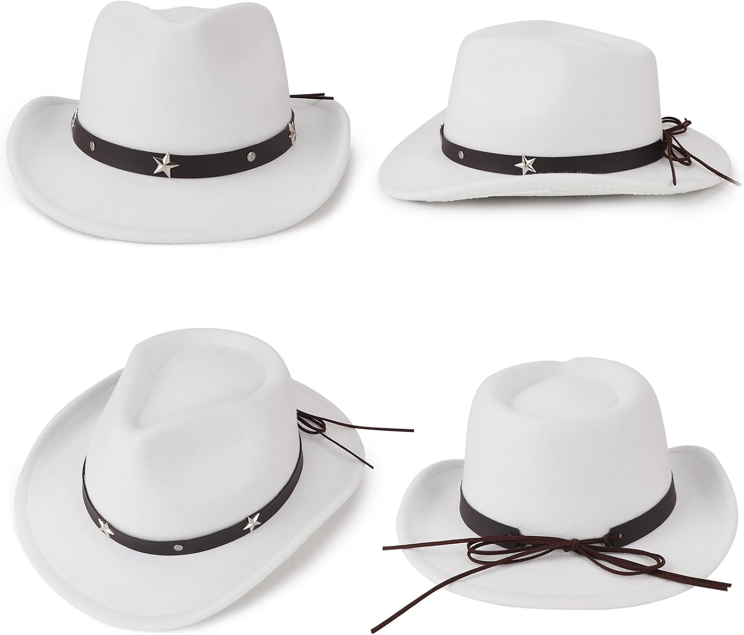 Thumbnail 2 de DRESHOW Cowboyhut Kinder – Fedora Westernhut mit Schnalle Gürtel, unisex 4–12 Jahre
