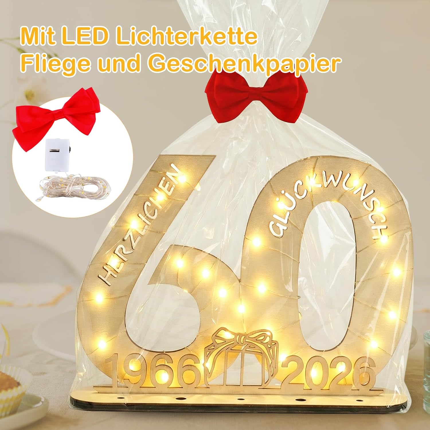 Thumbnail 5 de Seutgjie Deko 60 Geburtstag Geldgeschenke