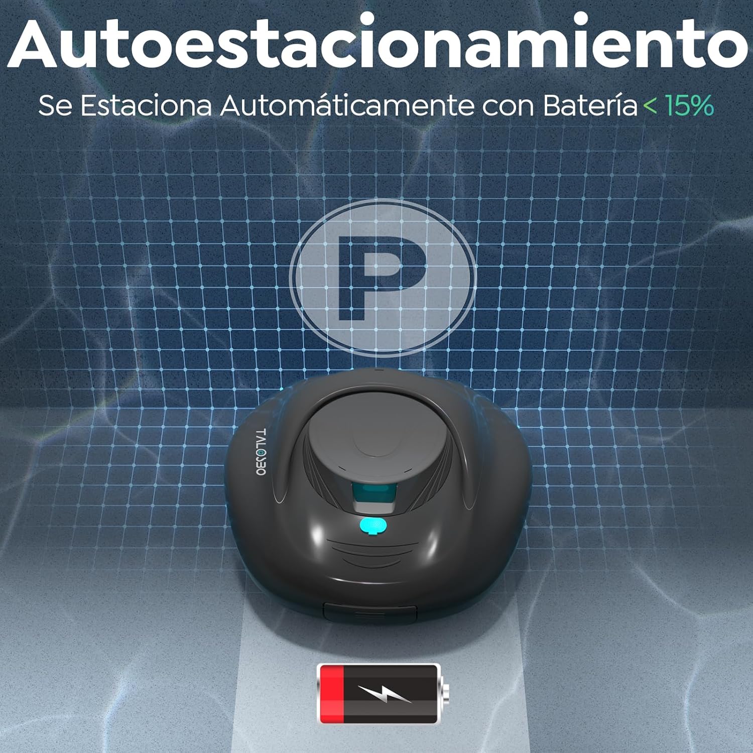 Detalle 2 de TALOSBO PLECO SE: robot per piscina con ricarica rapida e doppia trazione, fino a 80 m²