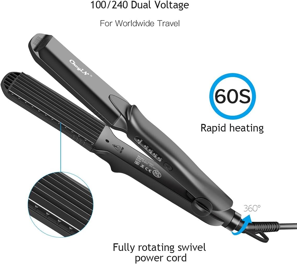 Thumbnail 6 de CkeyiN Kreppeisen 4-in-1 Haarglätter & Multistyler mit Keramikplatten