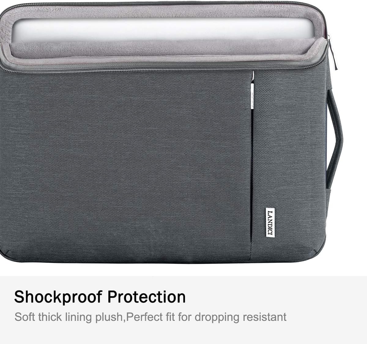 Detalle 2 de LANDICI 360° Protective Laptop Sleeve 13" Grey