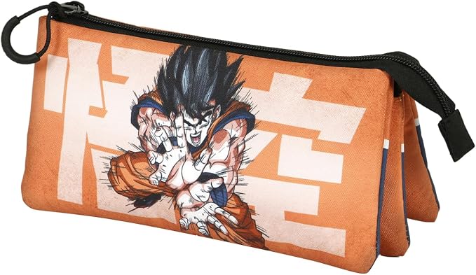 Detalle de Dragon Ball Kamehameha-Portatodo Triple Fan 2.0 Naranja