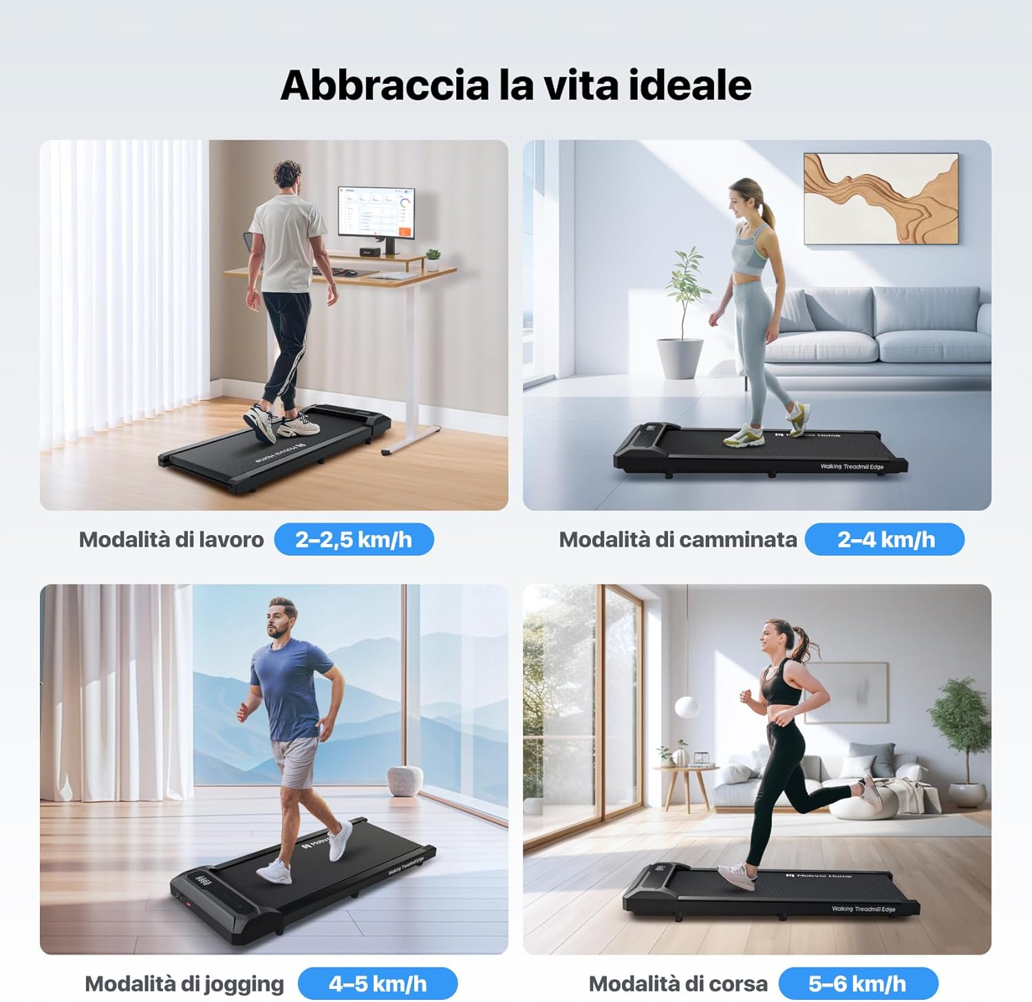 Detalle 2 de Mobvoi Walking Pad Tapis roulant 6 km/h