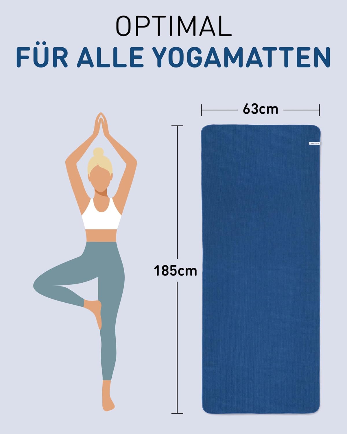 Thumbnail 5 de Fit-Flip Yoga Handtuch 185 x 63 cm 🧘