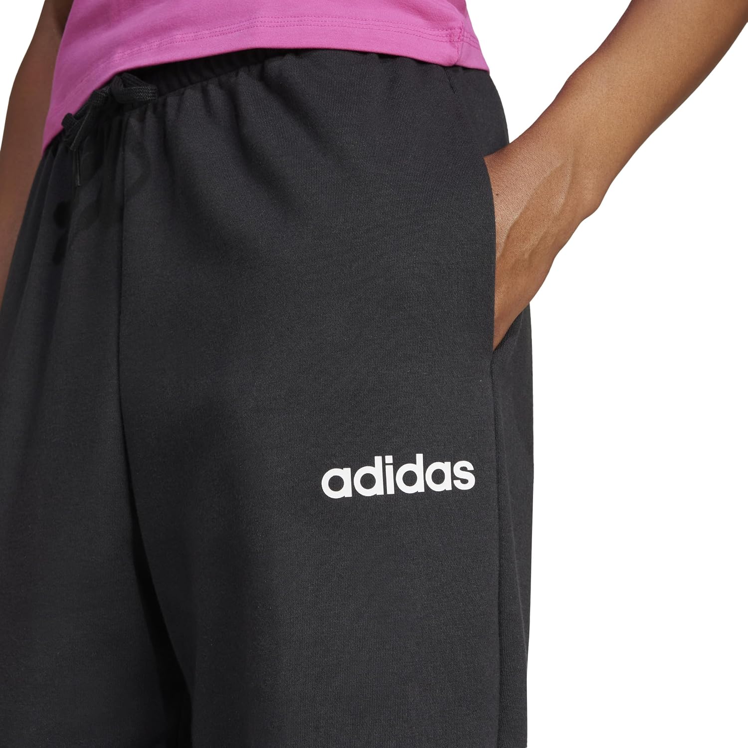 Thumbnail 4 de Adidas Essentials Linear Pantalon femme cuffed en molleton