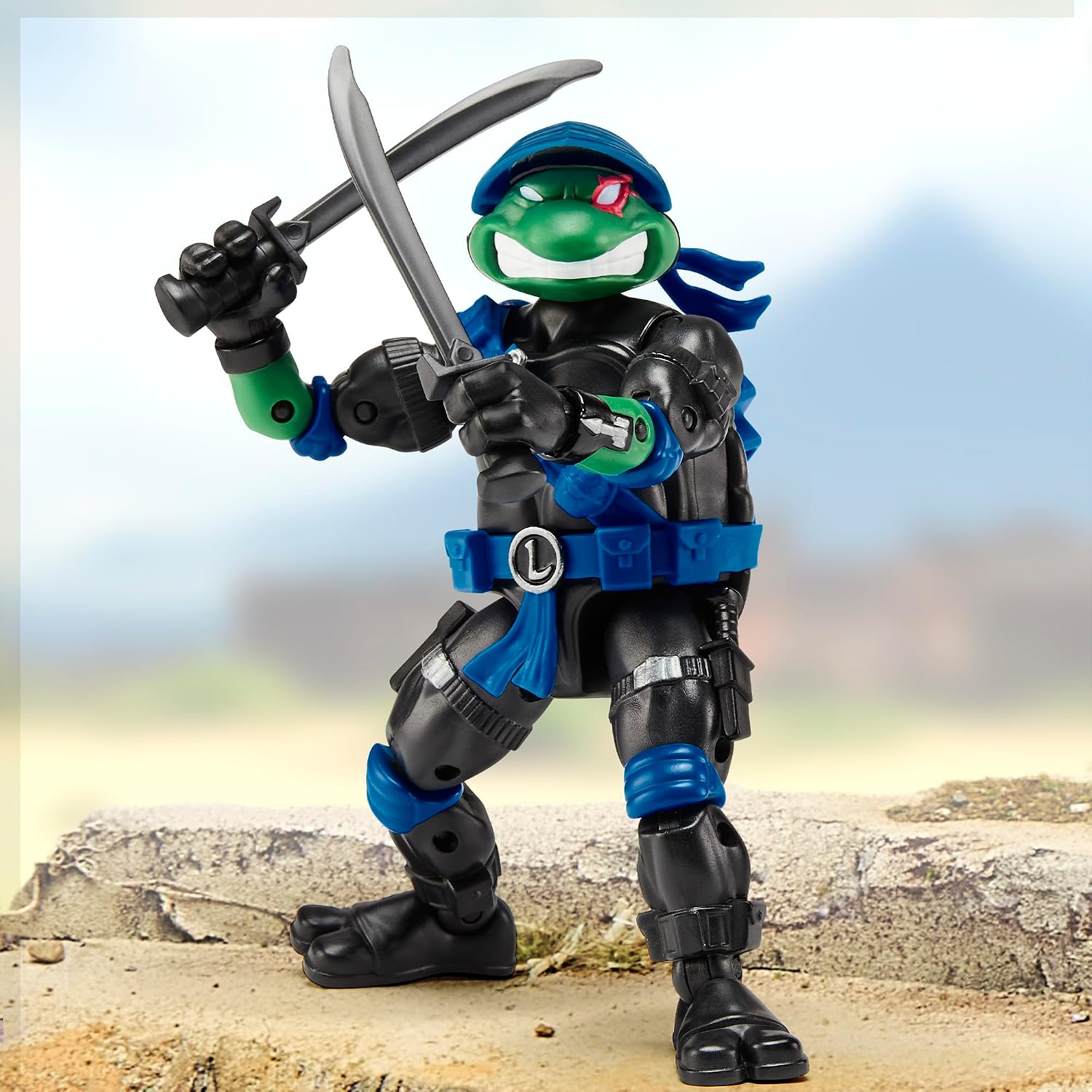 Detalle de TEENAGE MUTANT NINJA TMNTxGI Joe Leo / Snake Eyes アクションフィギュア 2体セット