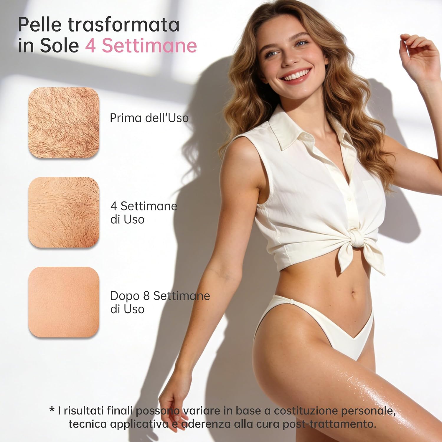 Thumbnail 4 de Anysea epilatore a luce pulsata con raffreddamento e 3 modalità per viso, ascelle e corpo
