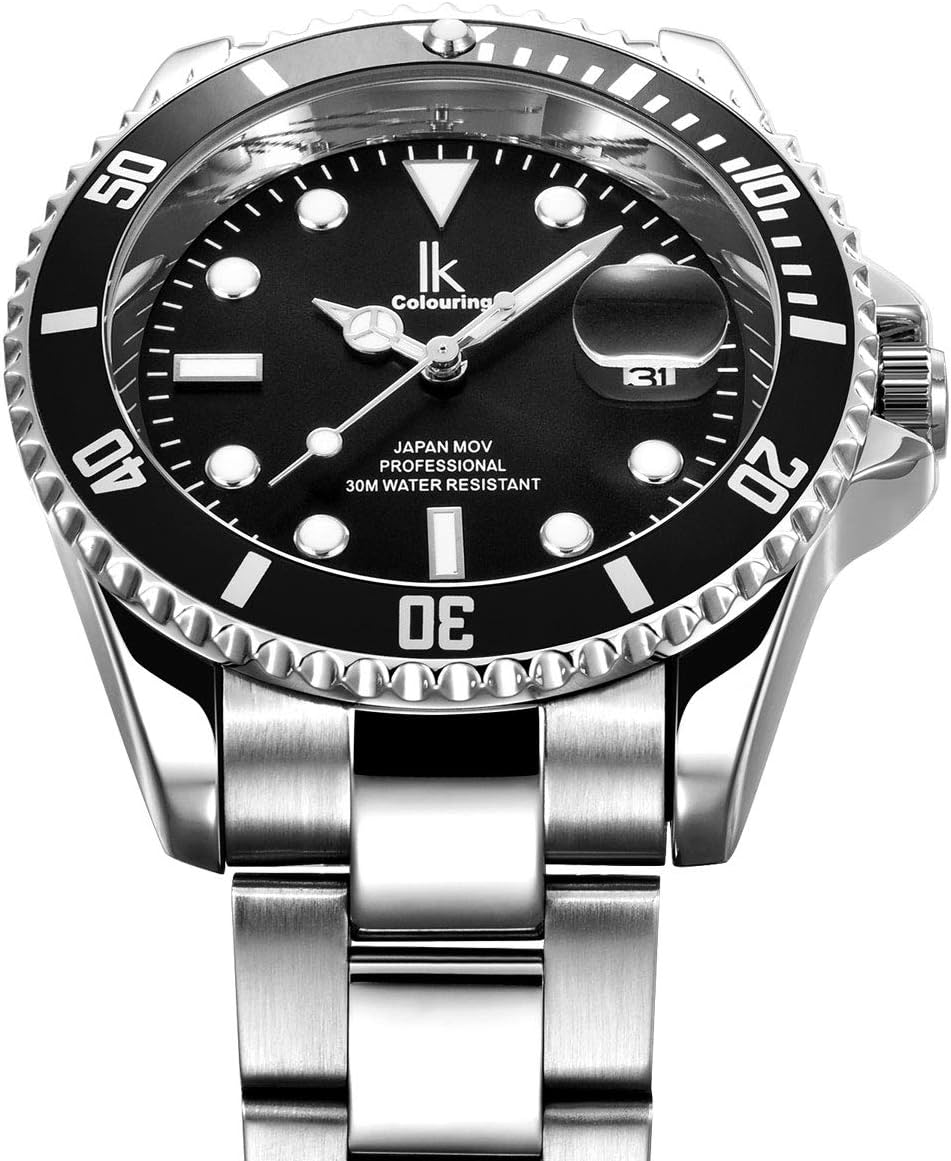 Thumbnail 1 de Alienwork IK Montre Homme et Femme – bracelet métal, cadran lisible et mouvement quartz japonais