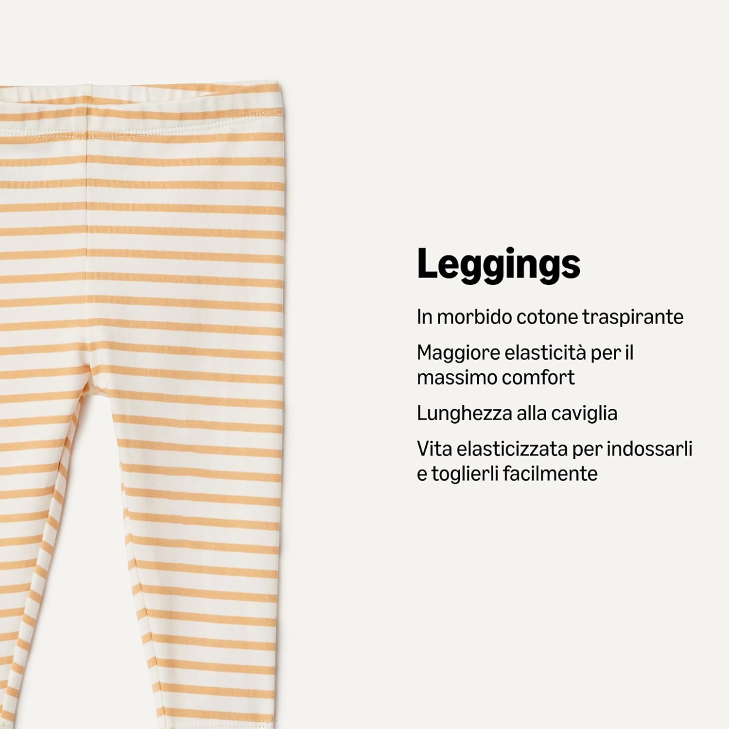 Thumbnail 2 de Amazon Essentials Bimba 0-24 leggings a vita alta in cotone morbido