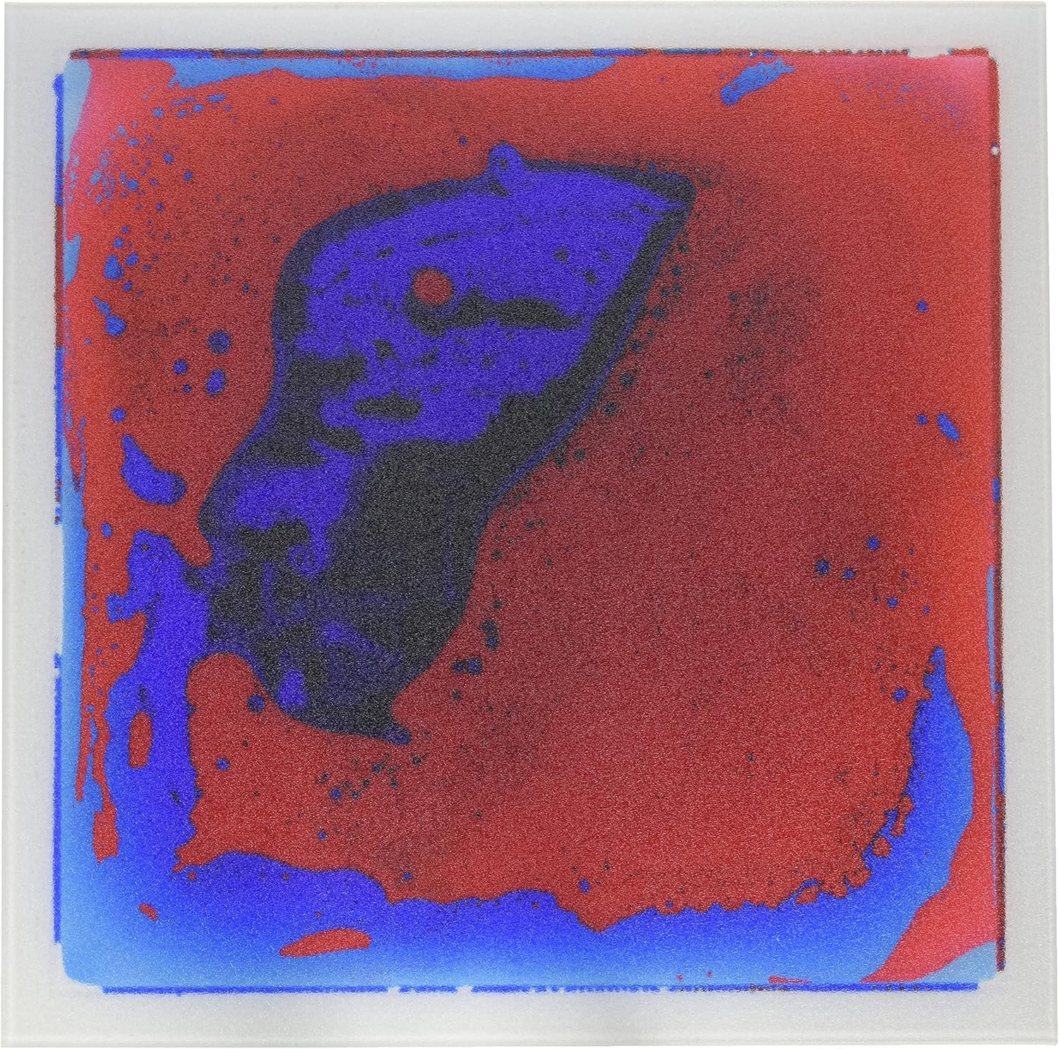 Thumbnail 5 de Liquid-encased fancy floor tile for kids’ rooms (1-pack) – 12" x 12" Pink-Red