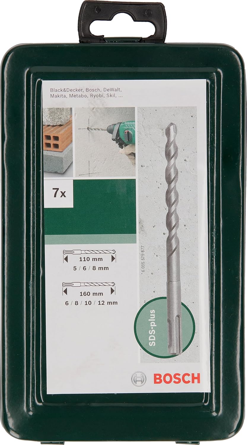 Thumbnail 1 de Bosch 2609255543 SDS-Plus Hammer Drill Bit Set (7 Pieces)